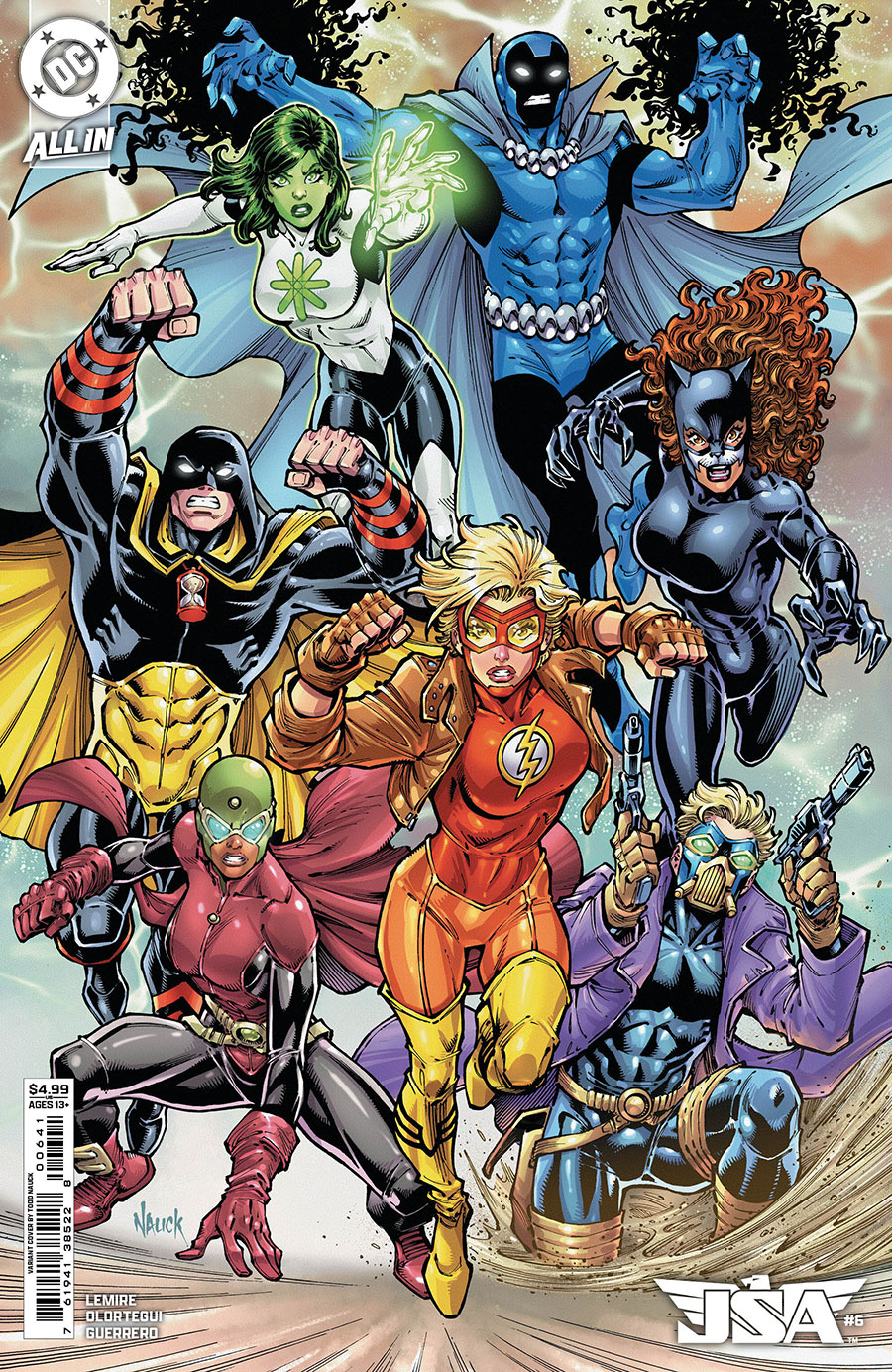 JSA Vol 2 #6 Cover D Variant Todd Nauck Card Stock Cover (DC All In)