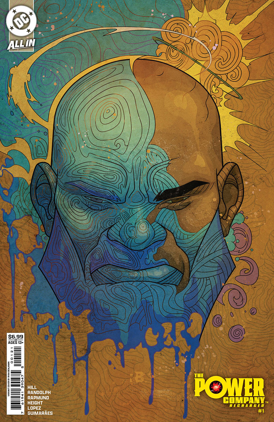 Power Company Recharged #1 (One Shot) Cover B Variant Ryan Benjamin Card Stock Cover (DC All In)