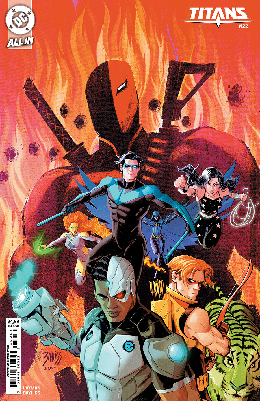 Titans Vol 4 #22 Cover C Variant Daniel Bayliss Card Stock Cover (DC All In)