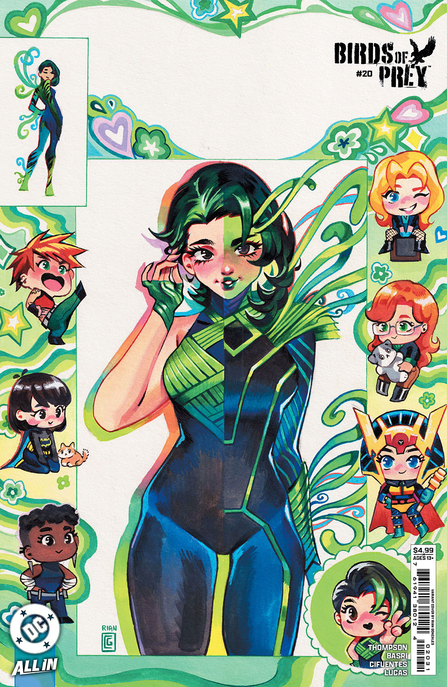 Birds Of Prey Vol 5 #20 Cover C Variant Rian Gonzales Card Stock Cover (DC All In)