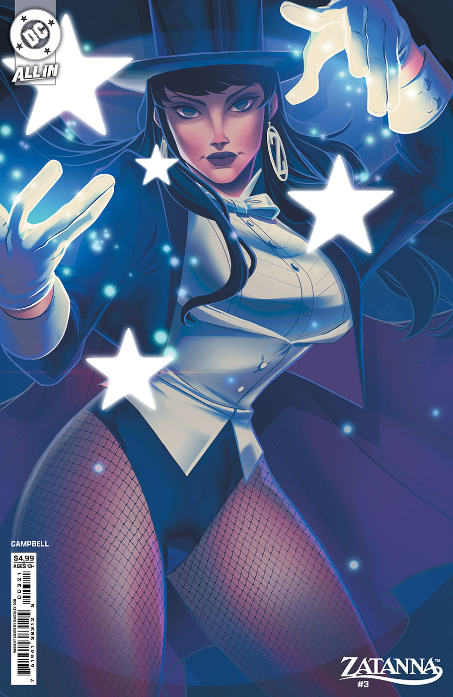 Zatanna Vol 3 #3 Cover B Variant Sweeney Boo Card Stock Cover (DC All In)