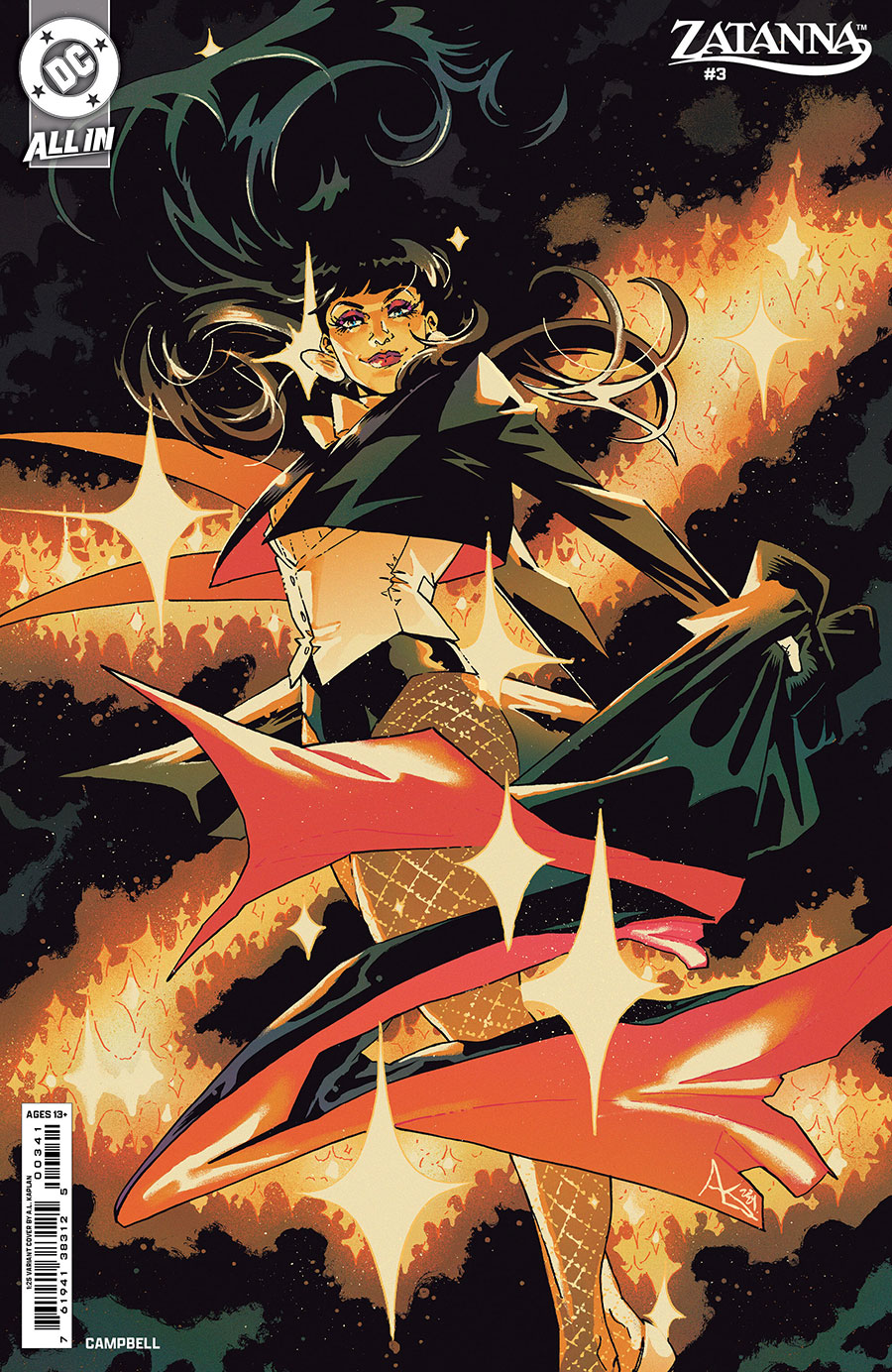 Zatanna Vol 3 #3 Cover D Incentive AL Kaplan Card Stock Variant Cover (DC All In)