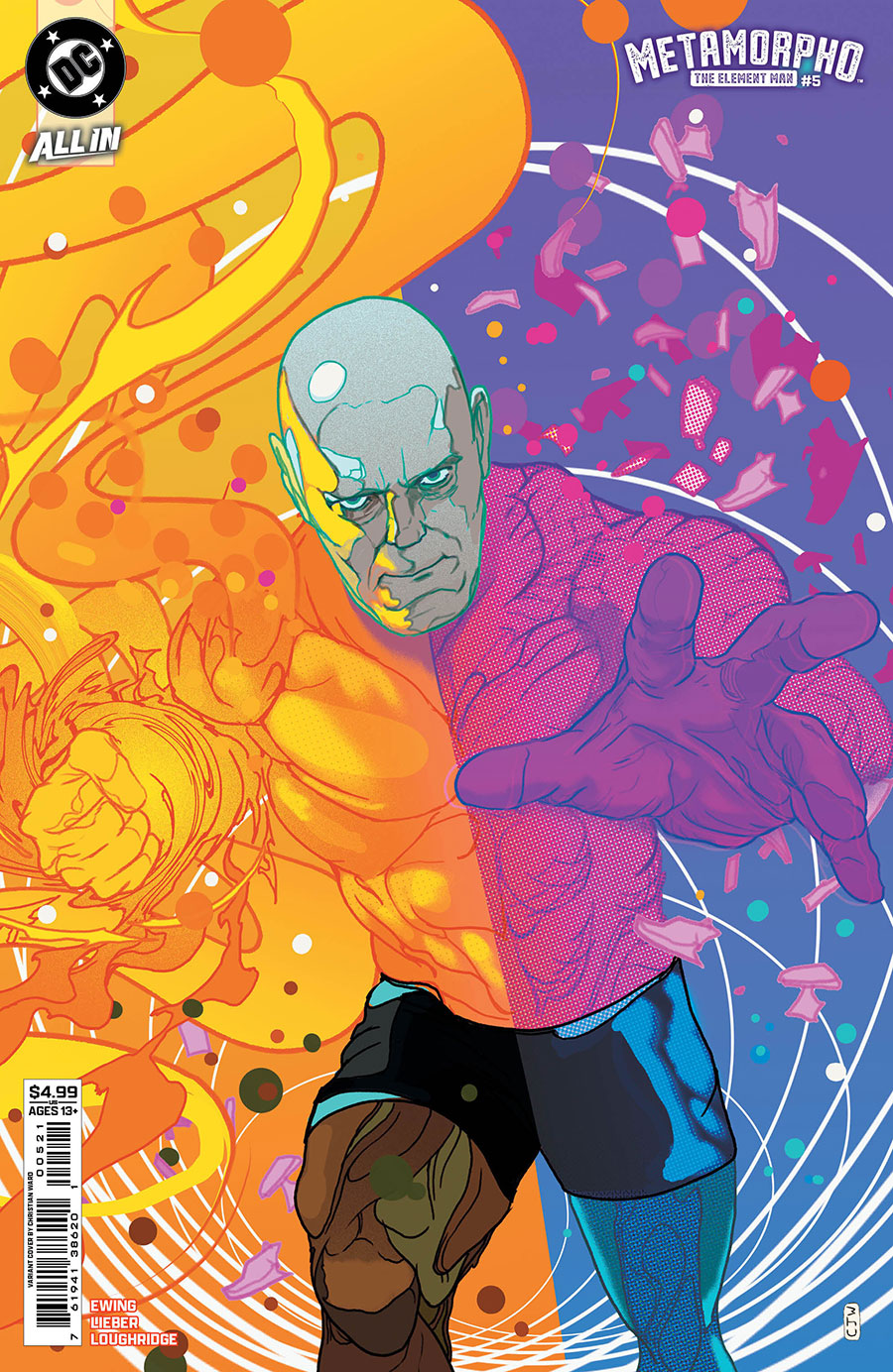 Metamorpho The Element Man #5 Cover B Variant Christian Ward Card Stock Cover (DC All In)