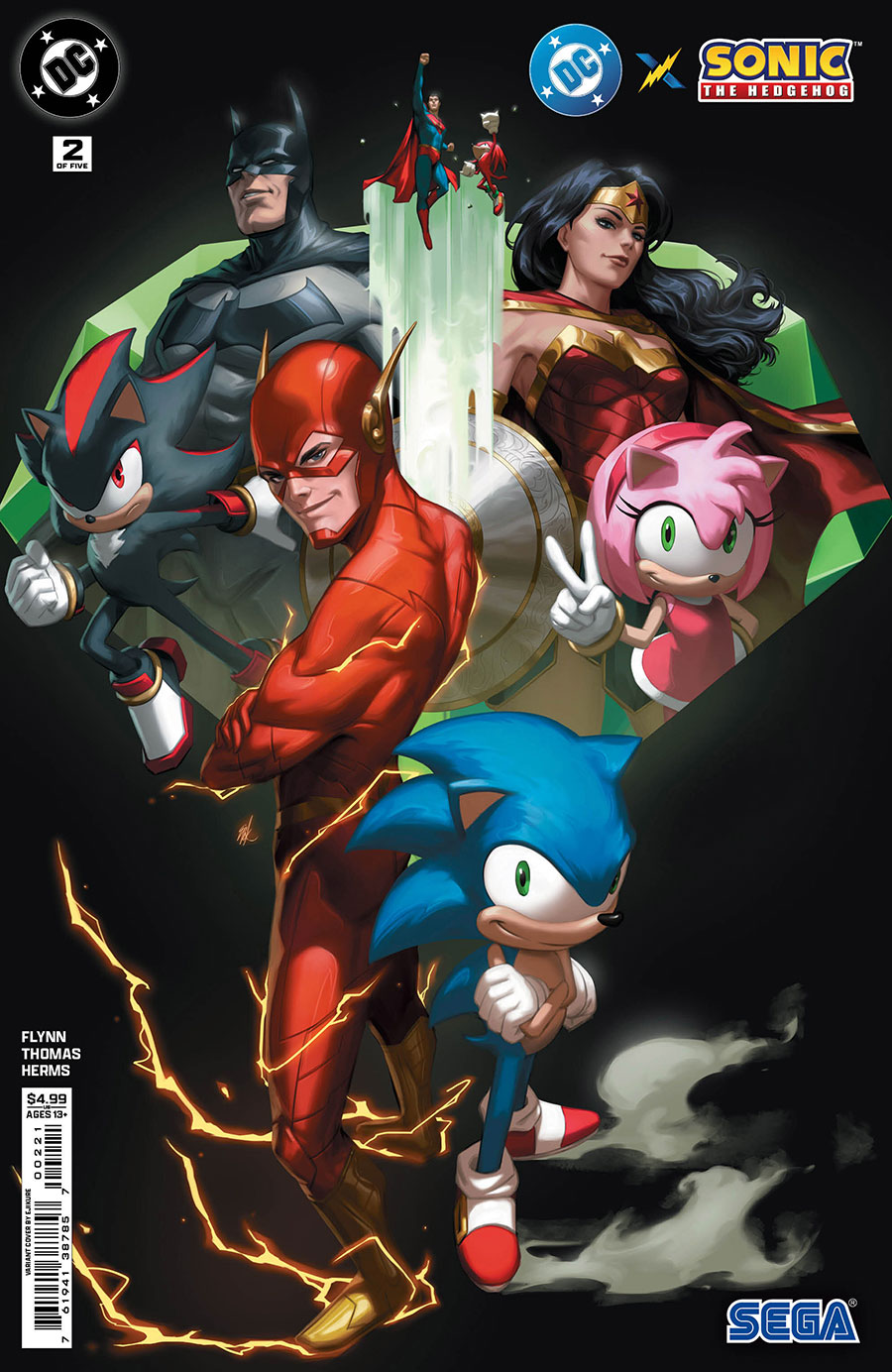 DC x Sonic The Hedgehog #2 Cover B Variant Ejikure Card Stock Cover (Limit 1 Per Customer)