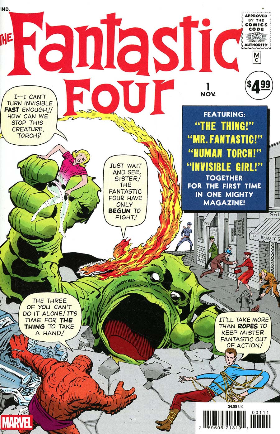 Fantastic Four #1 Cover J Facsimile Edition Regular Jack Kirby Cover (2025 New Printing)