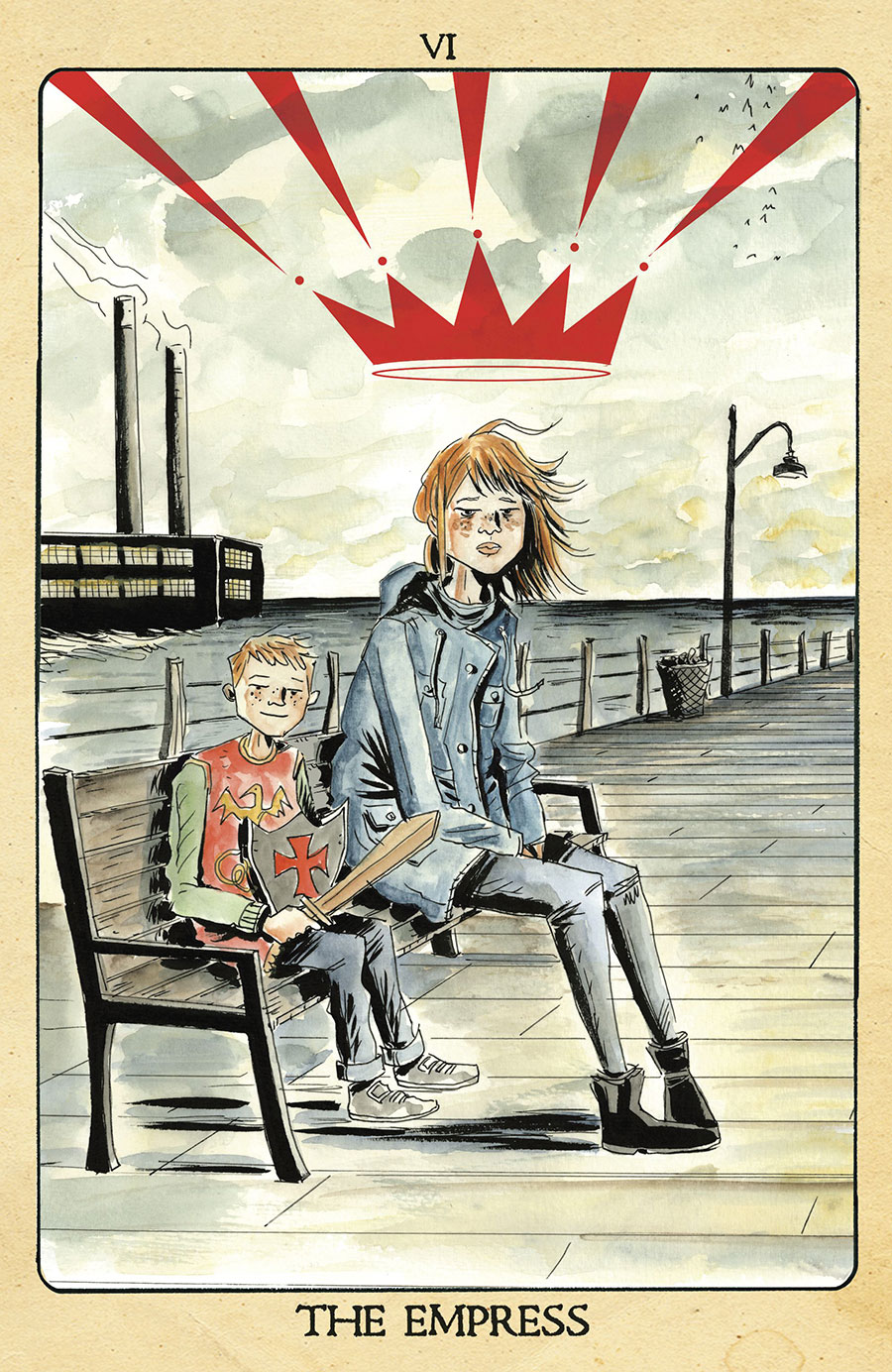 Minor Arcana #6 Cover D Incentive Jeff Lemire Tarot Card The Empress Virgin Variant Cover