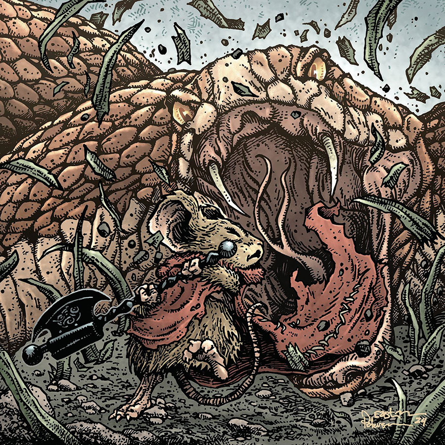 Mouse Guard Dawn Of The Black Axe #2 Cover C Incentive Kevin Eastman & David Petersen Virgin Variant Cover
