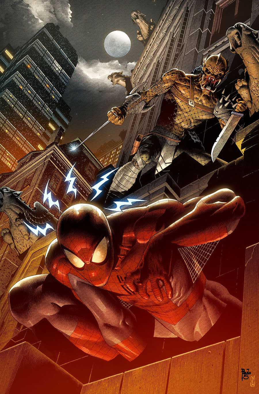 Predator vs Spider-Man #1 Cover G Incentive Paolo Siqueira Virgin Cover