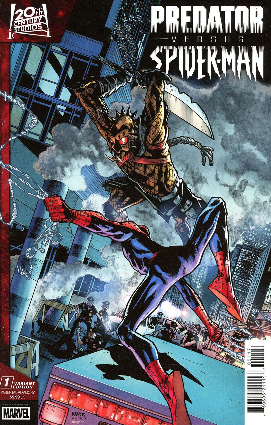 Predator vs Spider-Man #1 Cover F Incentive Humberto Ramos Variant Cover