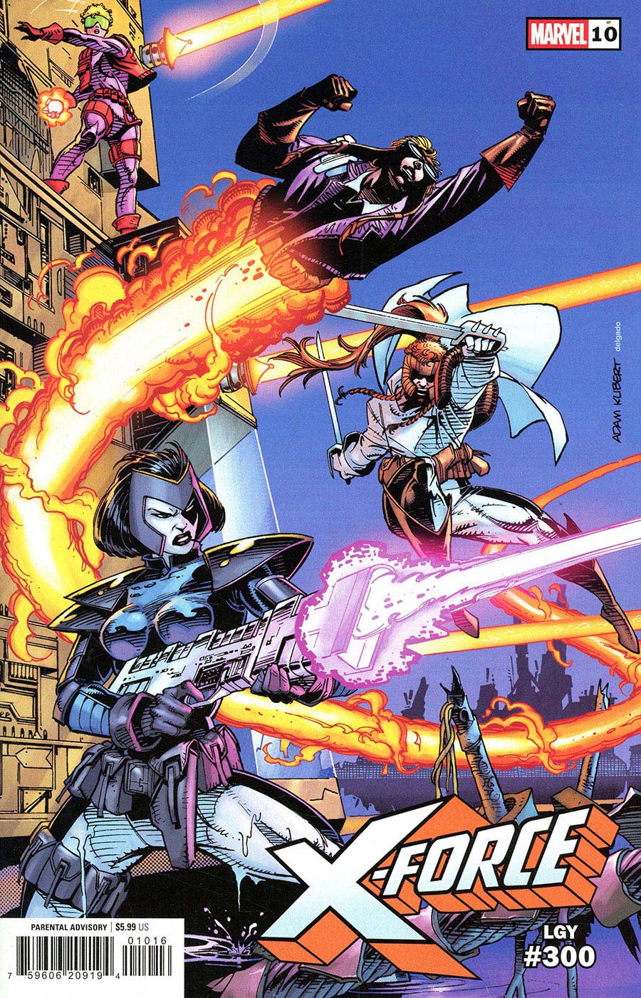 X-Force Vol 7 #10 Cover C Incentive Adam Kubert Hidden Gem Variant Cover (#300)