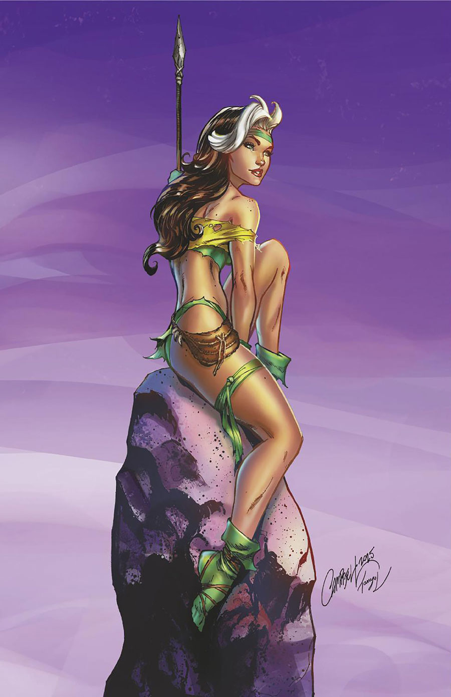 Rogue The Savage Land #4 Cover E Incentive J Scott Campbell Virgin Cover