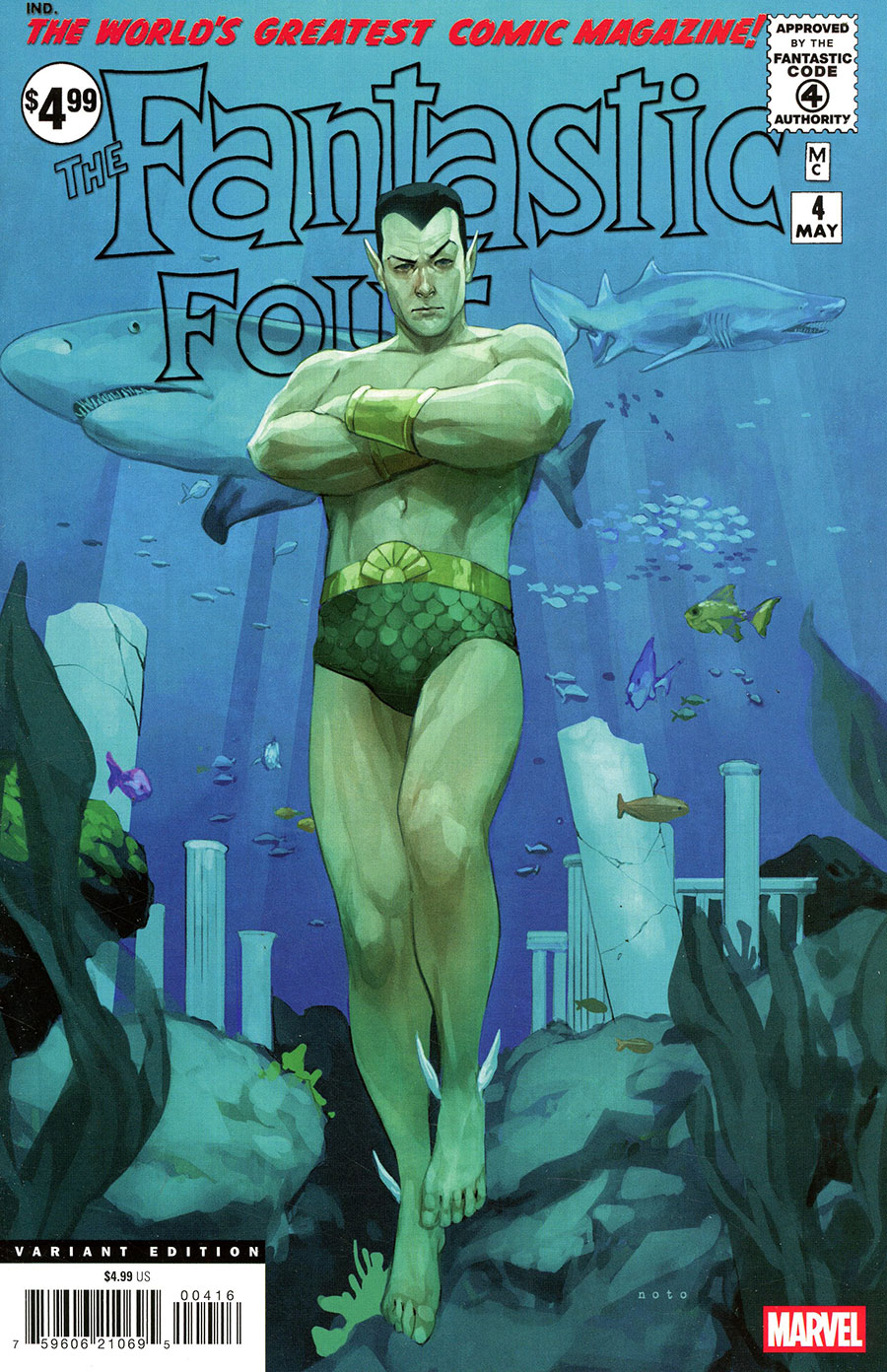 Fantastic Four #4 Cover D Facsimile Edition Incentive Phil Noto Variant Cover