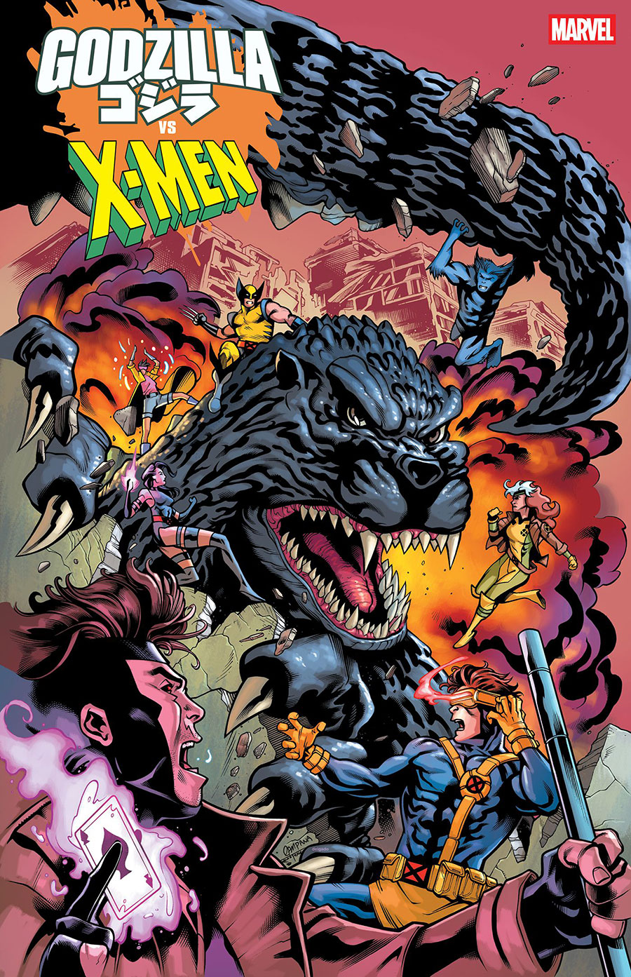 Godzilla vs X-Men #1 (One Shot) Cover H Incentive Chris Campana Variant Cover