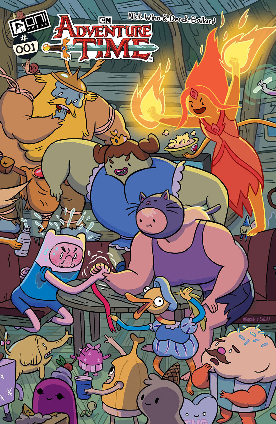 Adventure Time Vol 2 #1 Cover I Incentive Shelli Paroline & Braden Lamb Infinite Interlocking Variant Cover