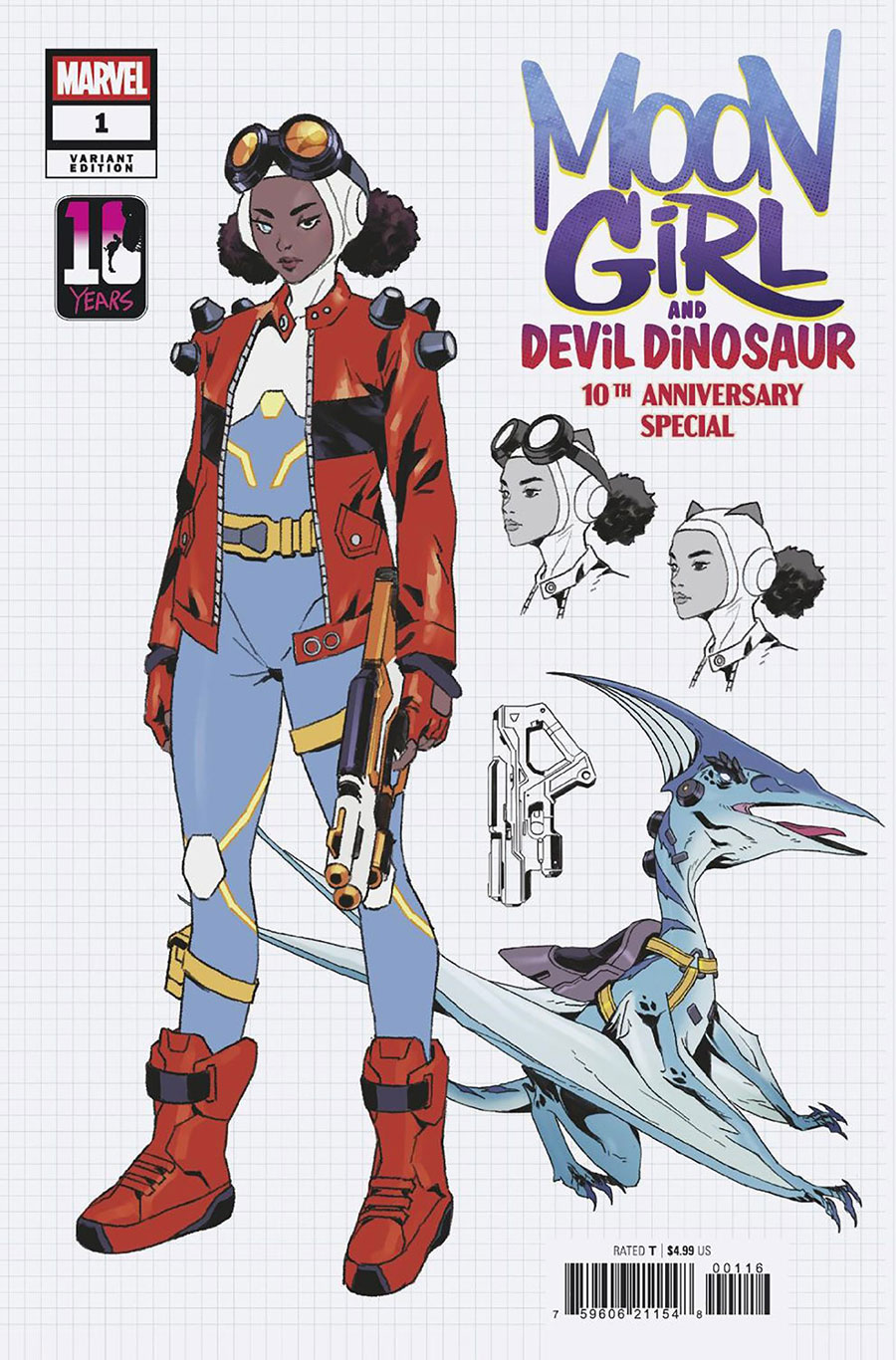Moon Girl And Devil Dinosaur 10th Anniversary Special #1 (One Shot) Cover E Incentive Anand Ramcheron Design Variant Cover