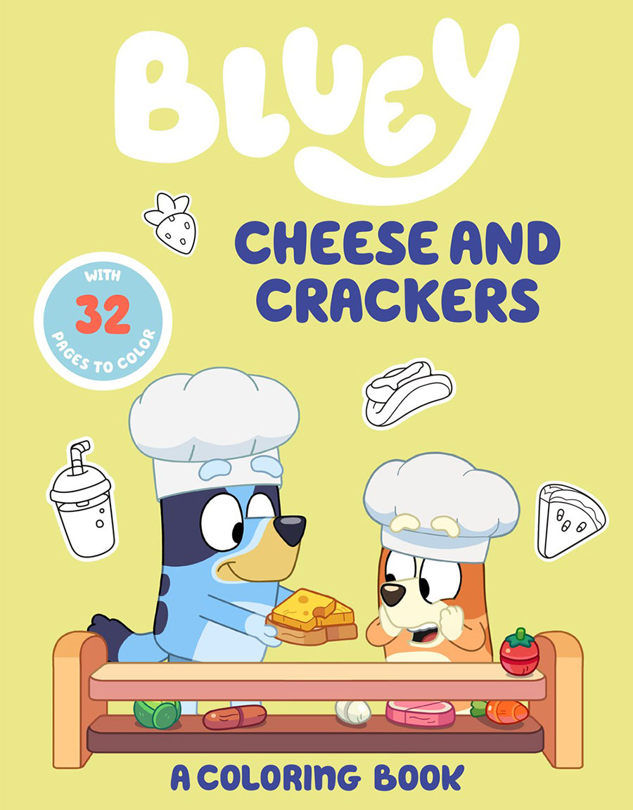 Bluey Cheese And Crackers A Coloring Book TP
