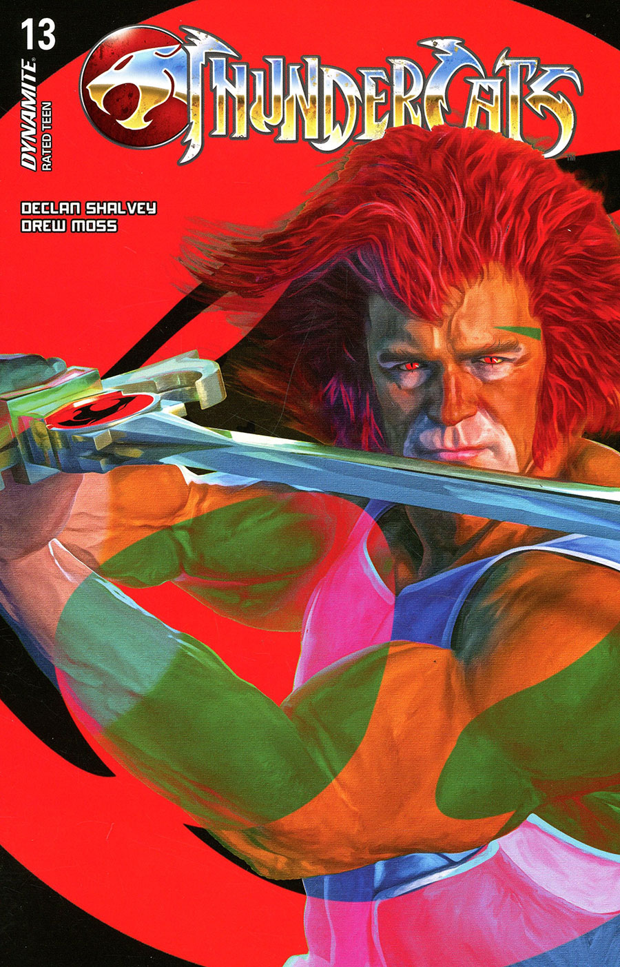 Thundercats Vol 3 #13 Cover Z-A Incentive Mark Spears Red Background Foil Cover