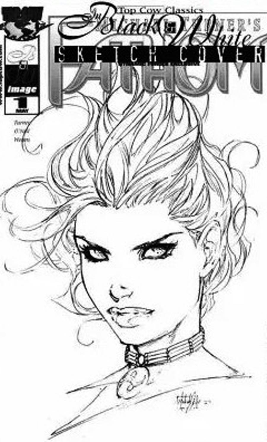 Top Cow Classics In Black And White Fathom #1 Cover B DF Variant Cover (With COA)