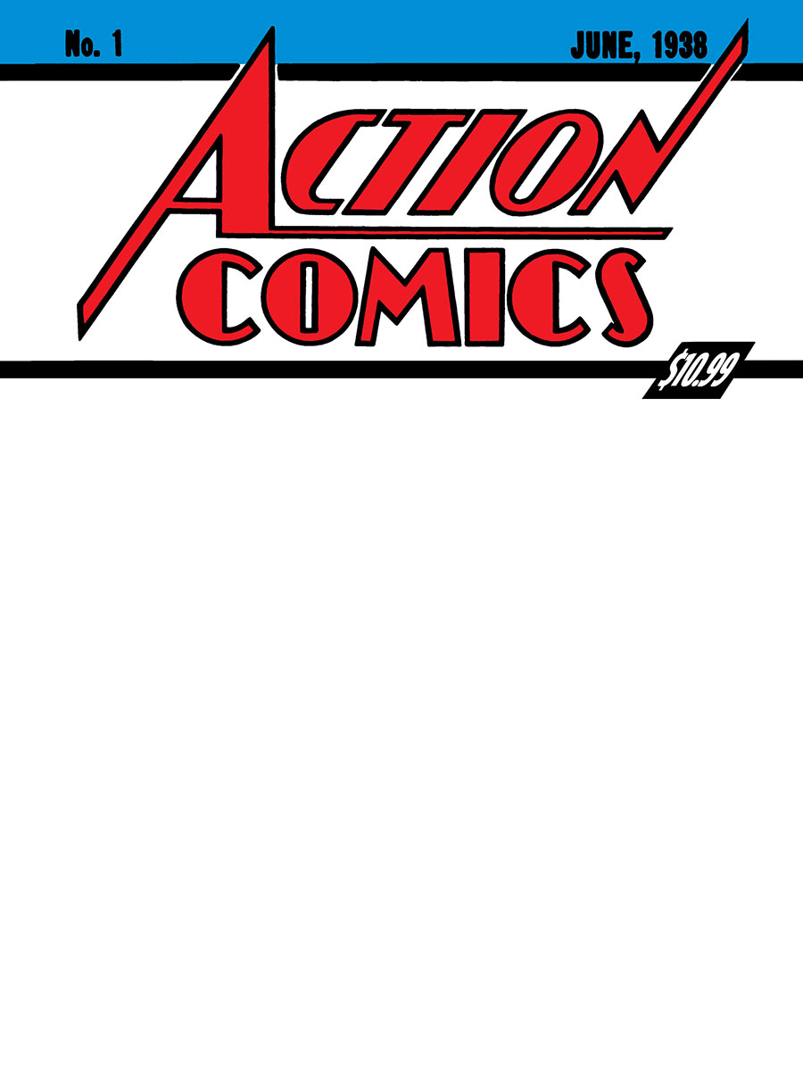 Superman Day 2025 Action Comics #1 Golden Age Sized Facsimile Edition Cover D Variant Blank Cover