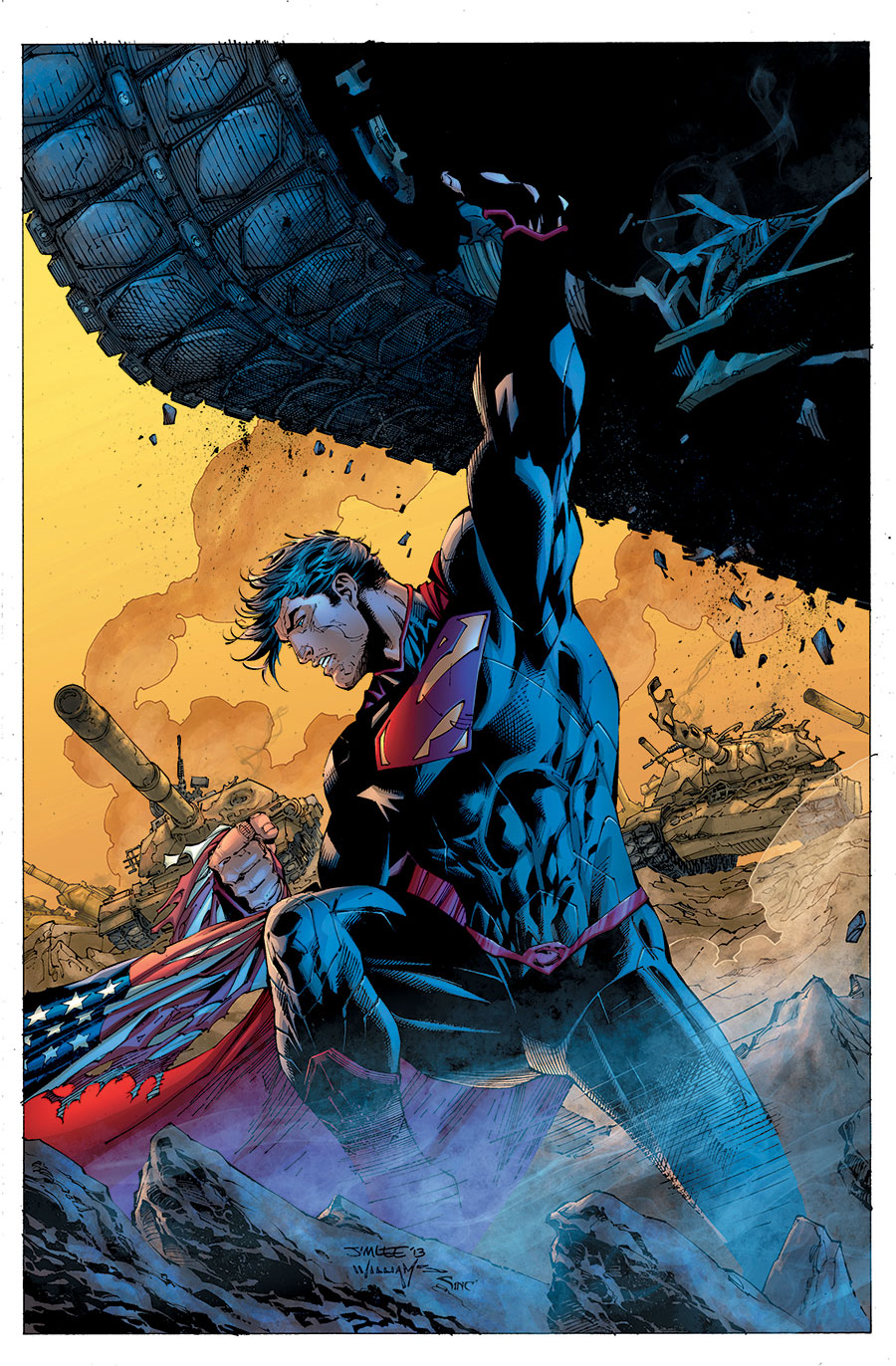Superman Day 2025 Superman Unchained The Deluxe Edition HC Variant Dust Jacket Cover