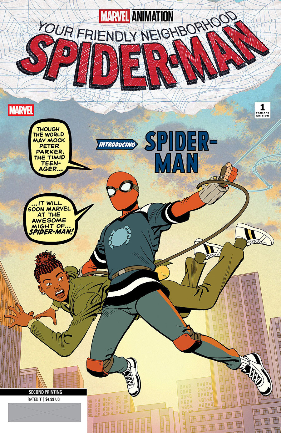 Your Friendly Neighborhood Spider-Man #1 Cover F 2nd Ptg Incentive Marvel Animation Variant Cover