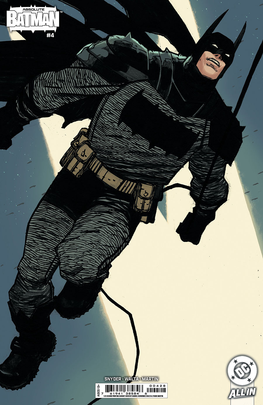 Absolute Batman #4 Cover G 2nd Ptg B Incentive Gabriel Hernandez Walta Card Stock Variant Cover (DC All In)