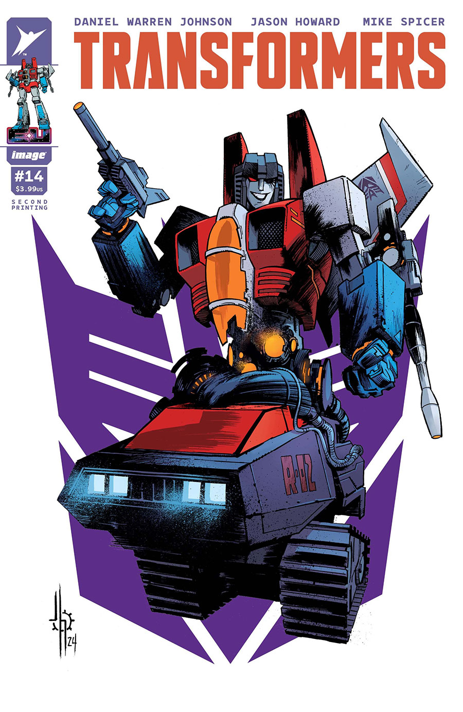 Transformers Vol 5 #14 Cover F 2nd Ptg A Jason Howard Decepticon Starscream Variant Cover