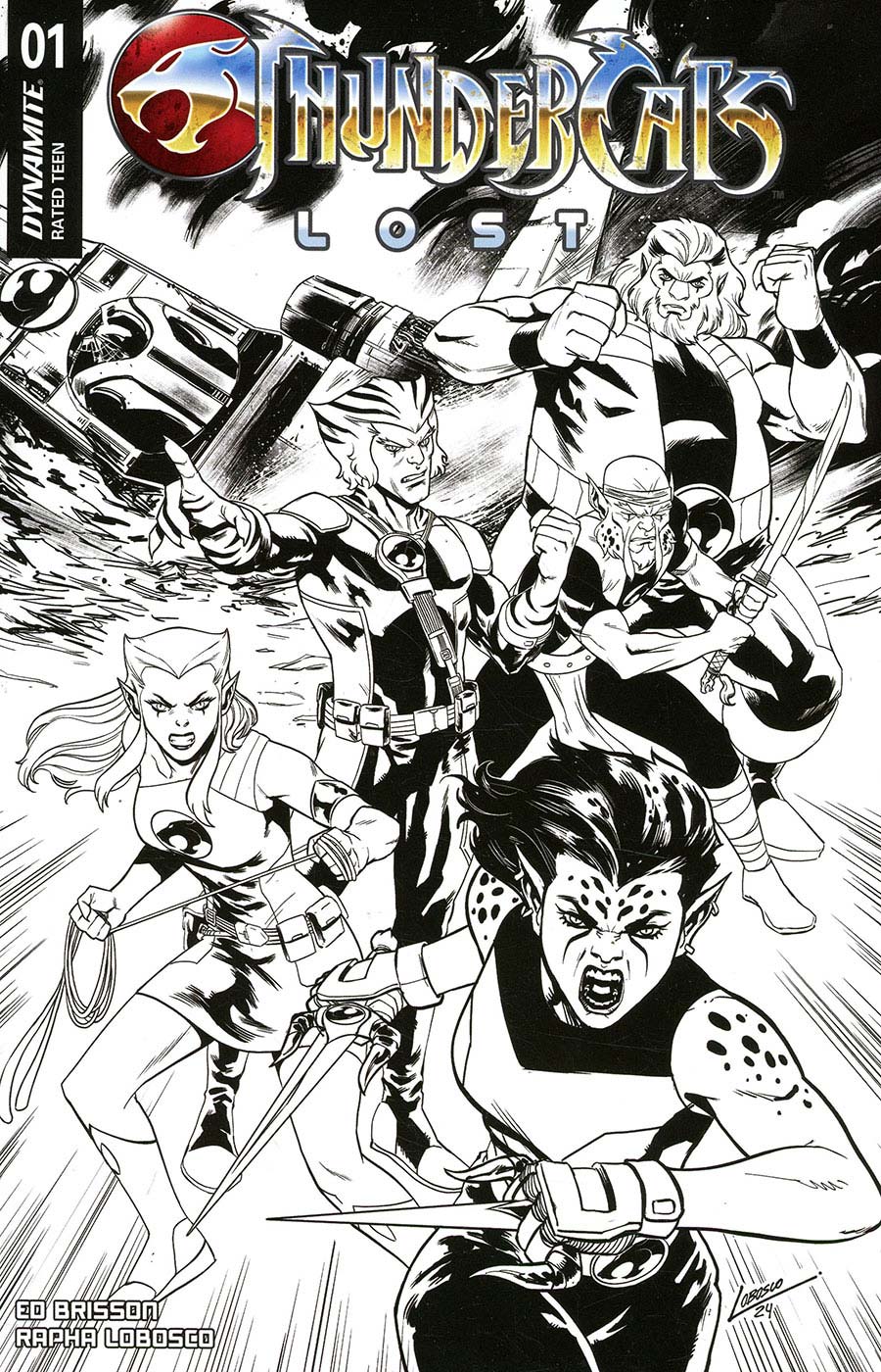 Thundercats Lost #1 Cover U Incentive Rapha Lobosco Line Art Cover