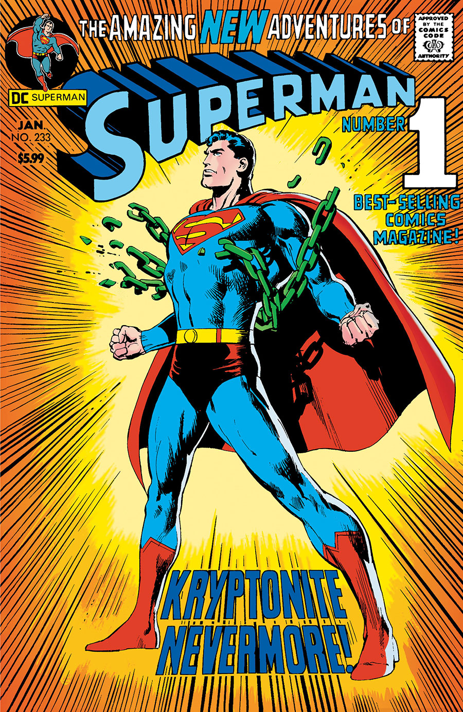 Superman #233 Facsimile Edition Cover C Variant Neal Adams Foil Cover