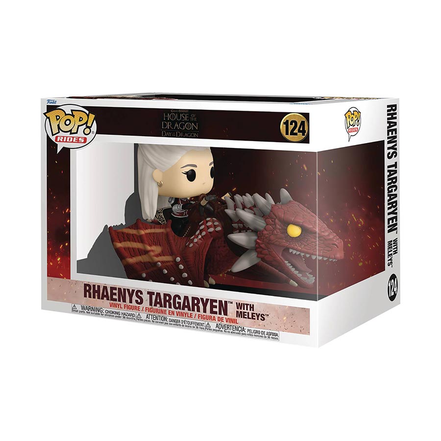 POP Rides Deluxe House Of The Dragon Rhaenys Targaryen With Meleys Vinyl Figure