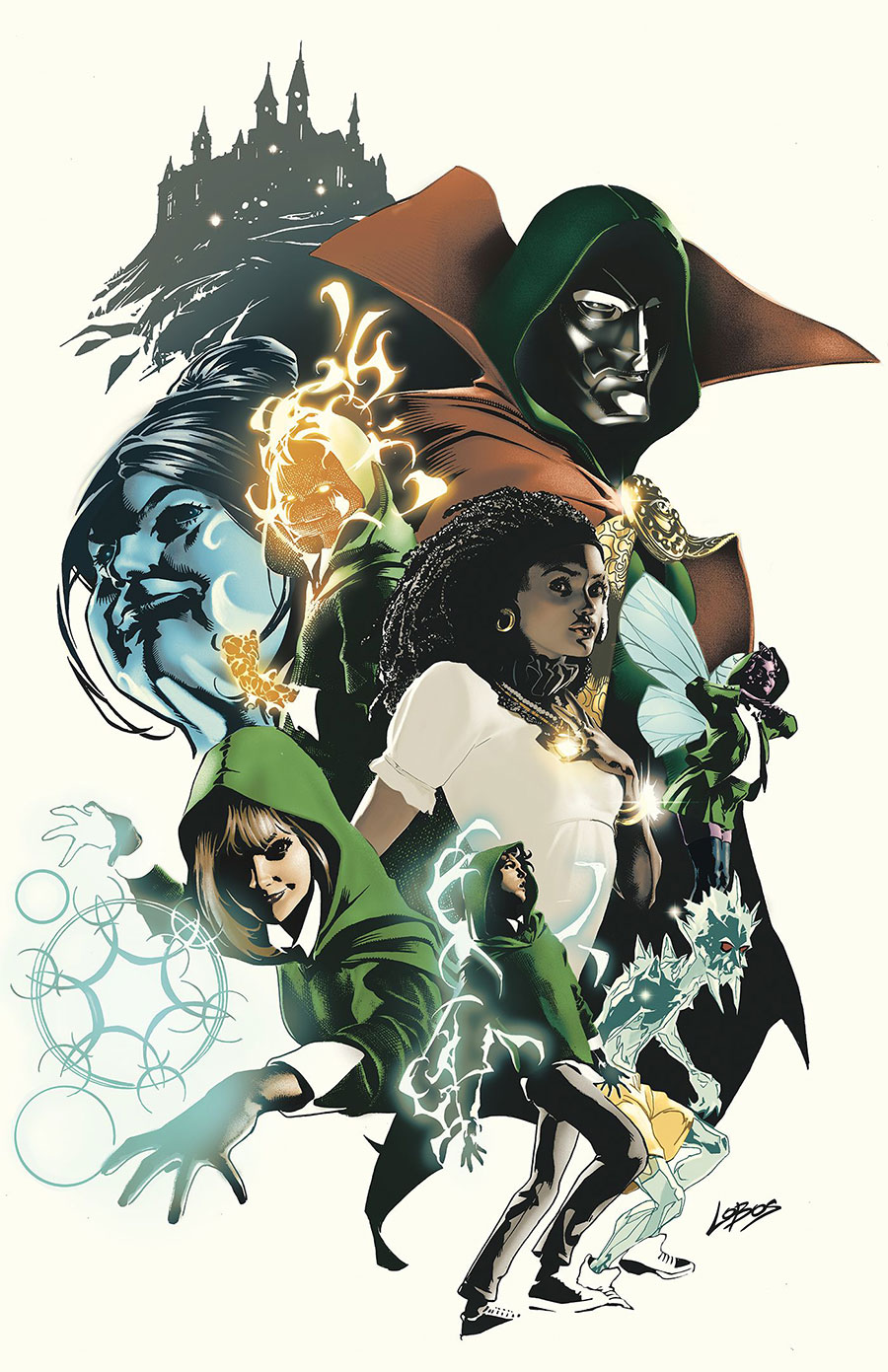 Doom Academy #1 Cover H 2nd Ptg Incentive Pablo Villalobos Virgin Variant Cover (One World Under Doom Tie-In)