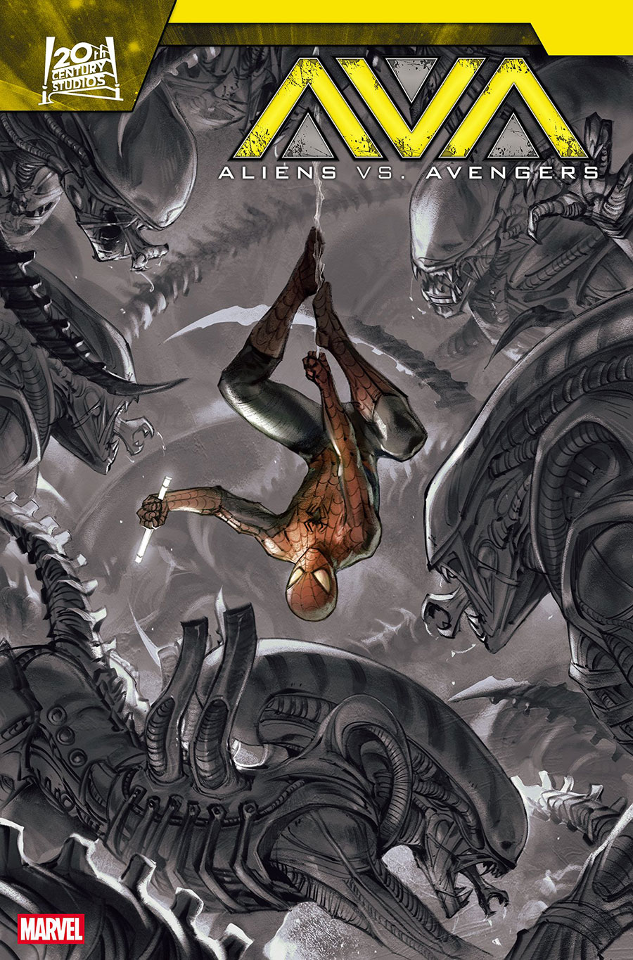 Aliens vs Avengers #4 Cover B Variant Jessica Fong Cover
