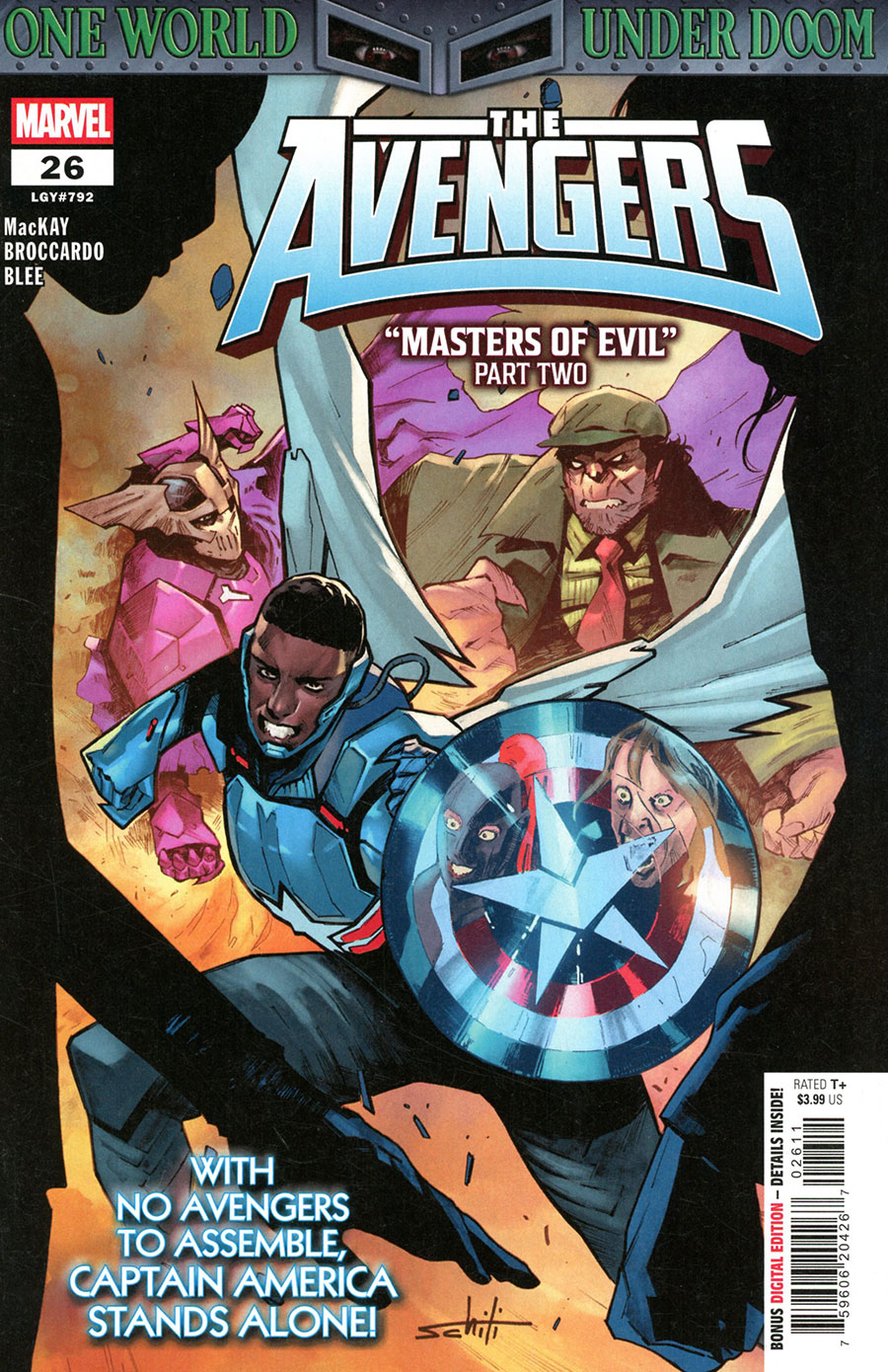 Avengers Vol 8 #26 Cover A Regular Valerio Schiti Cover (One World Under Doom Tie-In)
