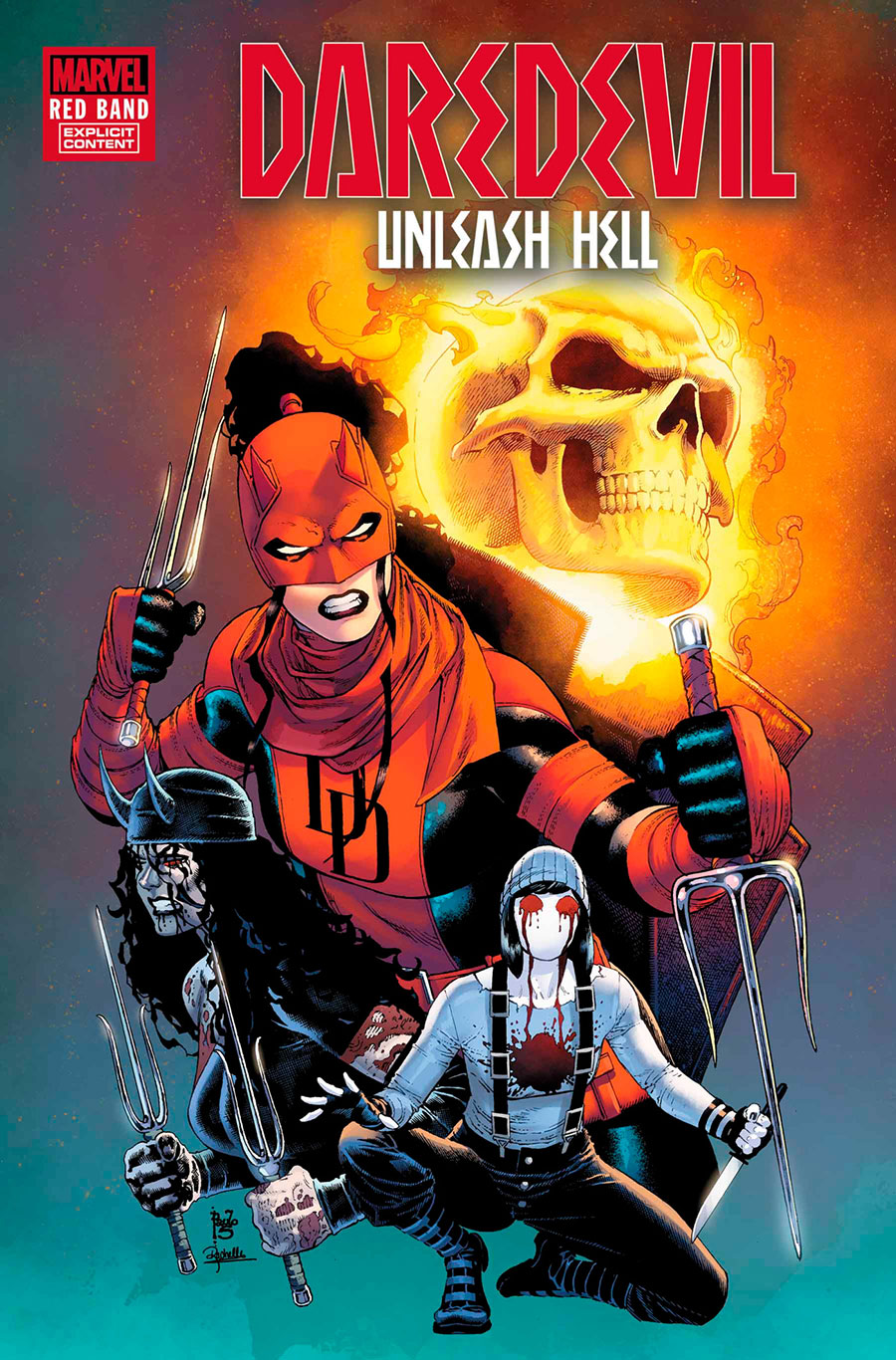 Daredevil Unleash Hell Red Band #5 Cover A Regular Paulo Siqueira Cover With Polybag