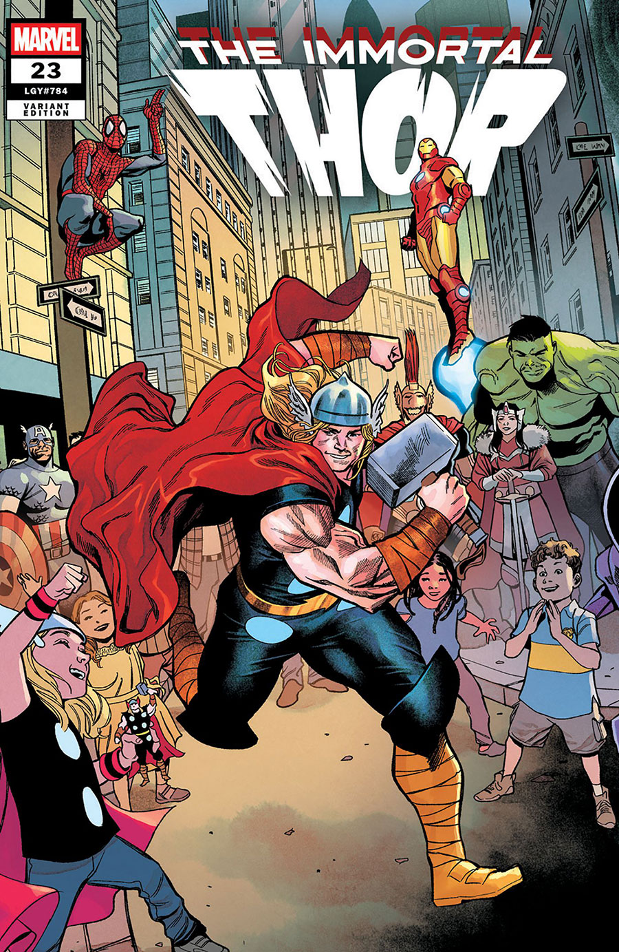 Immortal Thor #23 Cover B Variant Martin Coccolo Death Of The Immortal Thor Connecting Cover