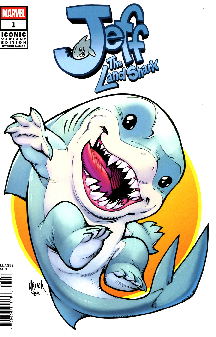 Jeff The Land Shark #1 Cover B Variant Todd Nauck Iconic Cover