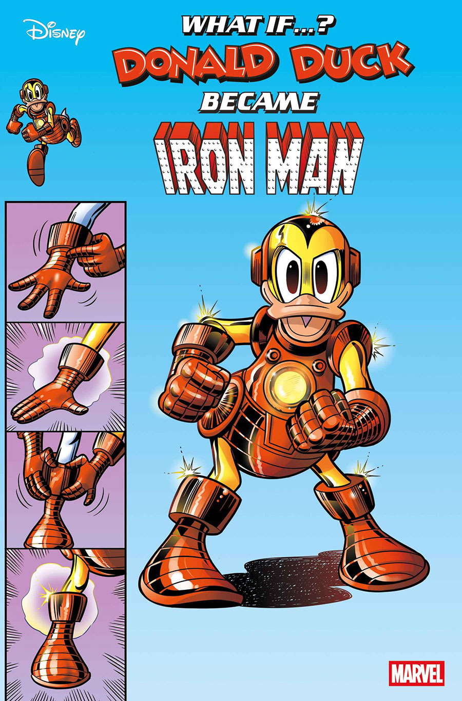 Marvel & Disney What If Donald Duck Became Iron Man #1 (One Shot) Cover A Regular Donald Soffritti Cover