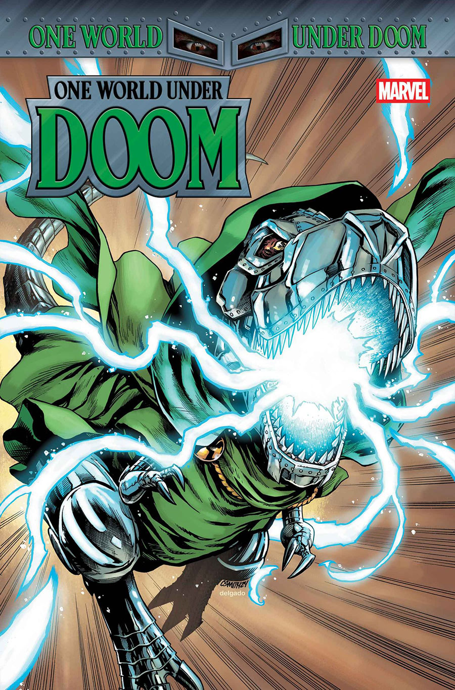 One World Under Doom #4 Cover B Variant Cory Smith Doomasaur Cover