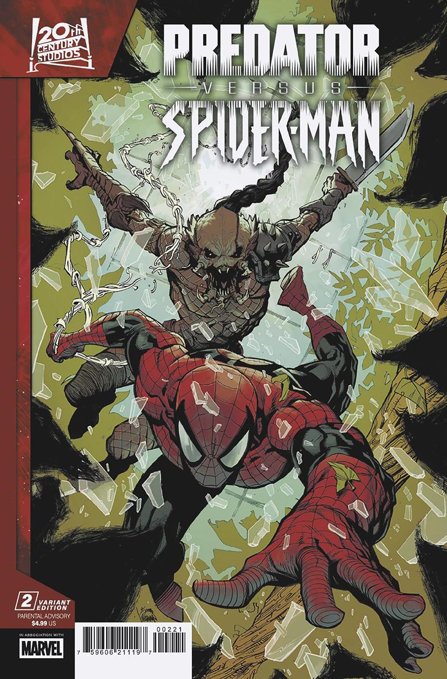 Predator vs Spider-Man #2 Cover B Variant Ryan Stegman Cover