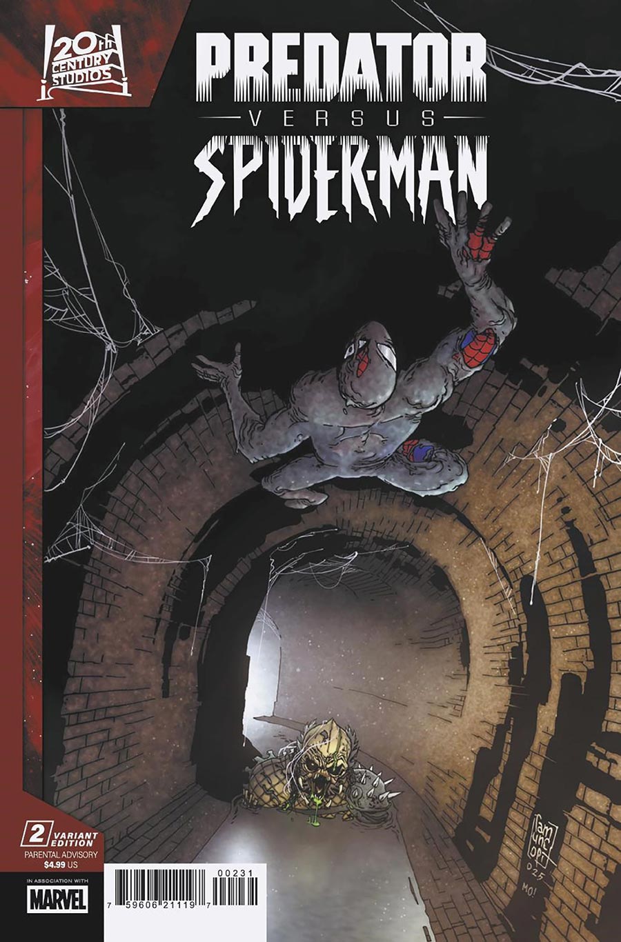 Predator vs Spider-Man #2 Cover C Variant Giuseppe Camuncoli Cover
