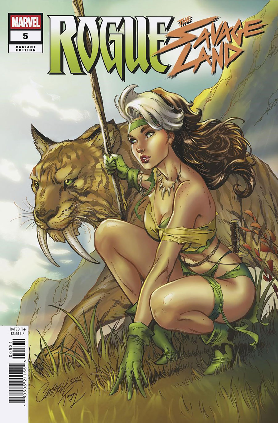 Rogue The Savage Land #5 Cover B Variant J Scott Campbell Cover