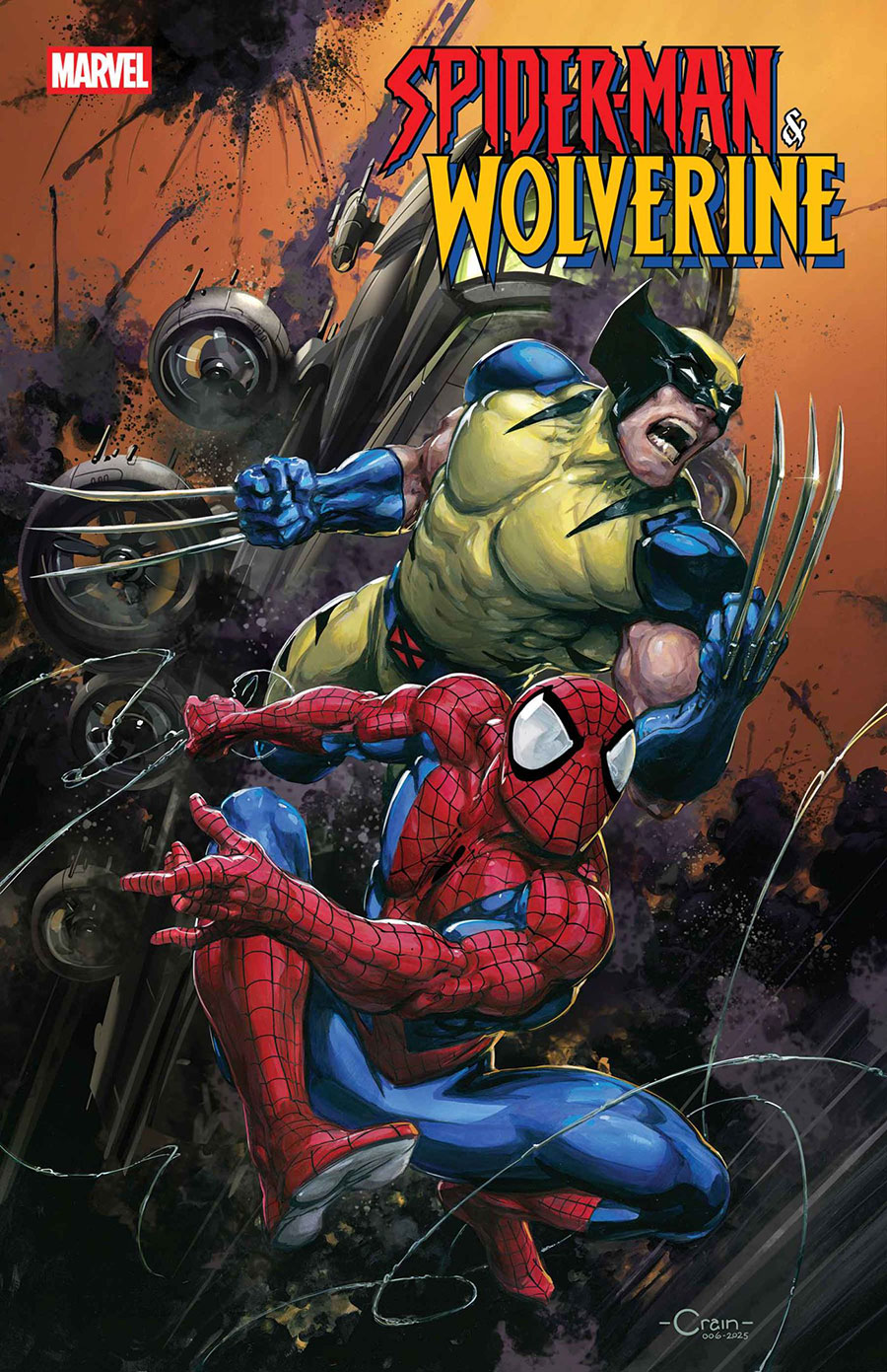 Spider-Man & Wolverine #1 Cover C Variant Clayton Crain Cover