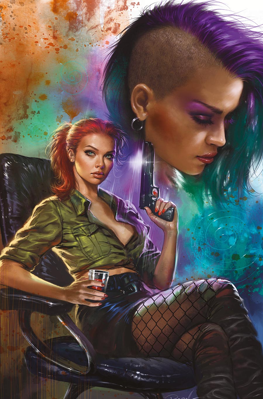 Hard Case Crime Heat Seeker Exposed A Gun Honey Series #1 Cover G Variant Lucio Parrillo Foil Virgin Cover - RESOLICITED