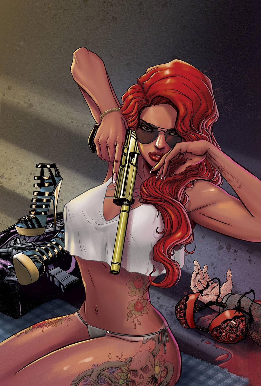 Hard Case Crime Heat Seeker Exposed A Gun Honey Series #1 Cover H Variant BRAO Unique Blind Bag Cover (Filled Randomly) - RESOLICITED