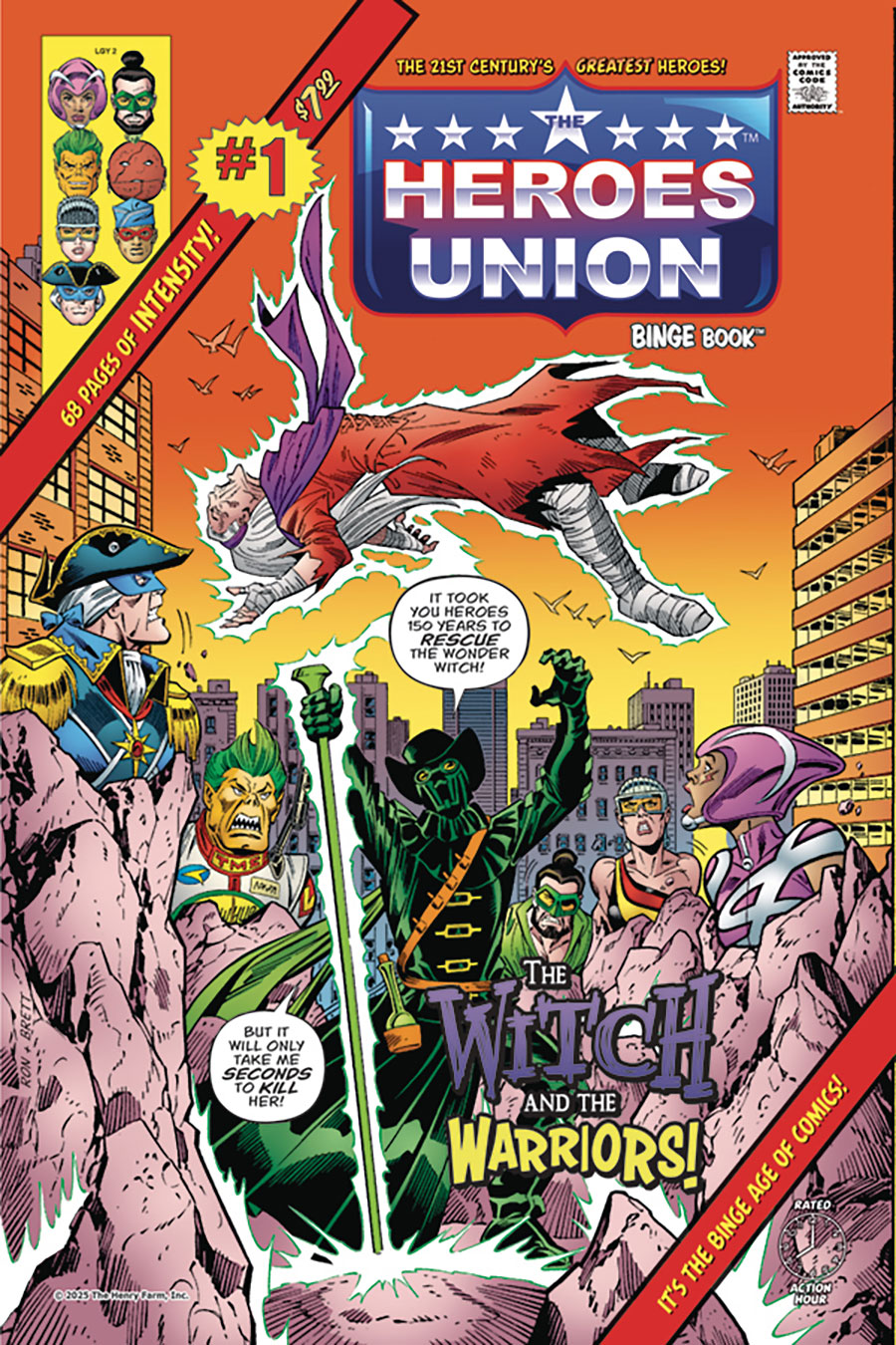 Heroes Union The Witch And The Warriors #1 Cover B Variant Ron Frenz & Brett Breeding Cover