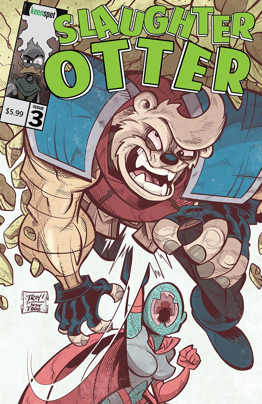 Slaughter Otter #3 Cover C Variant Troy Dongarra Amazing Spider-Man 328 Homage Cover