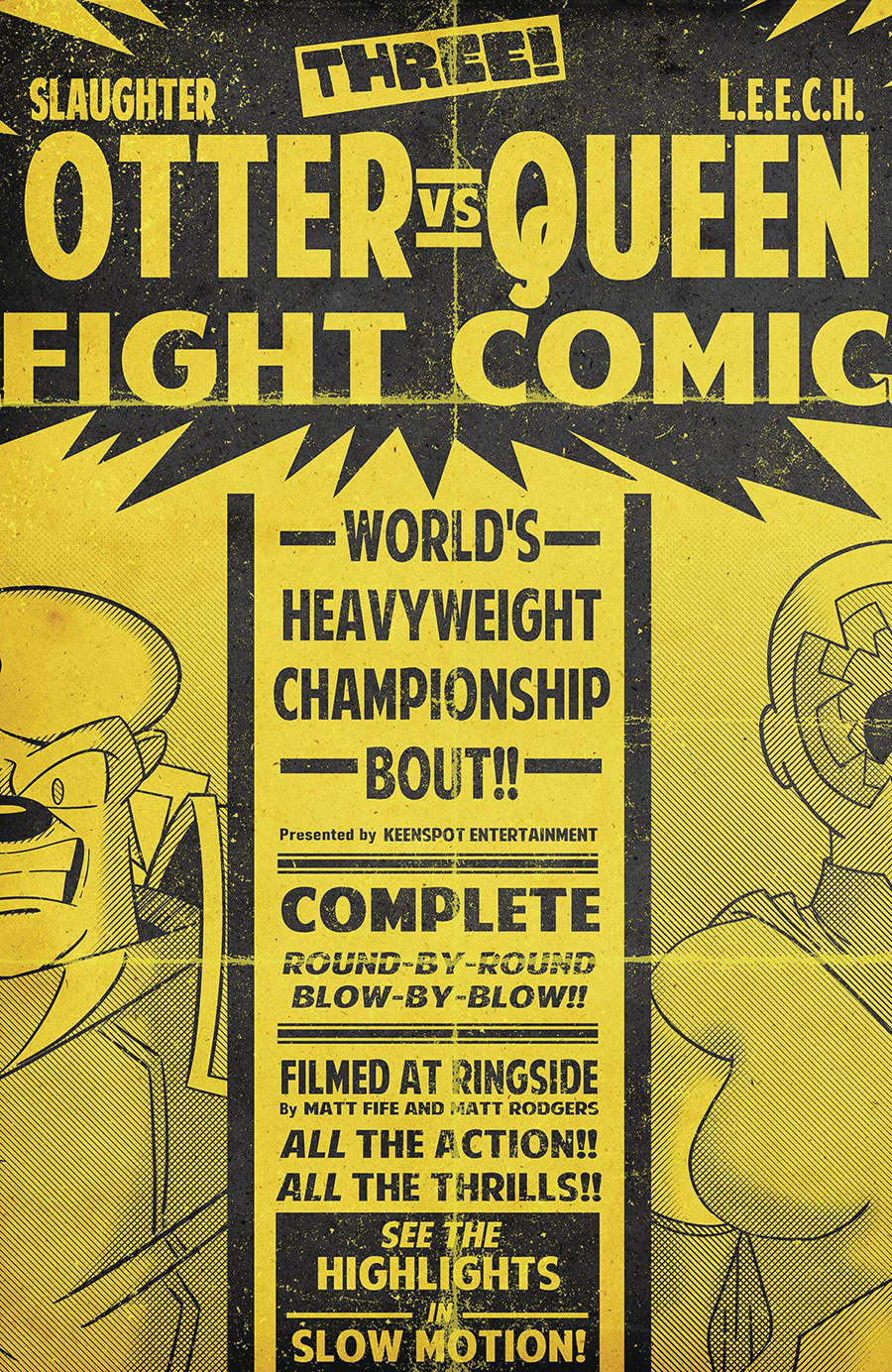 Slaughter Otter #3 Cover E Variant Matt Rodgers Fight Poster Cover