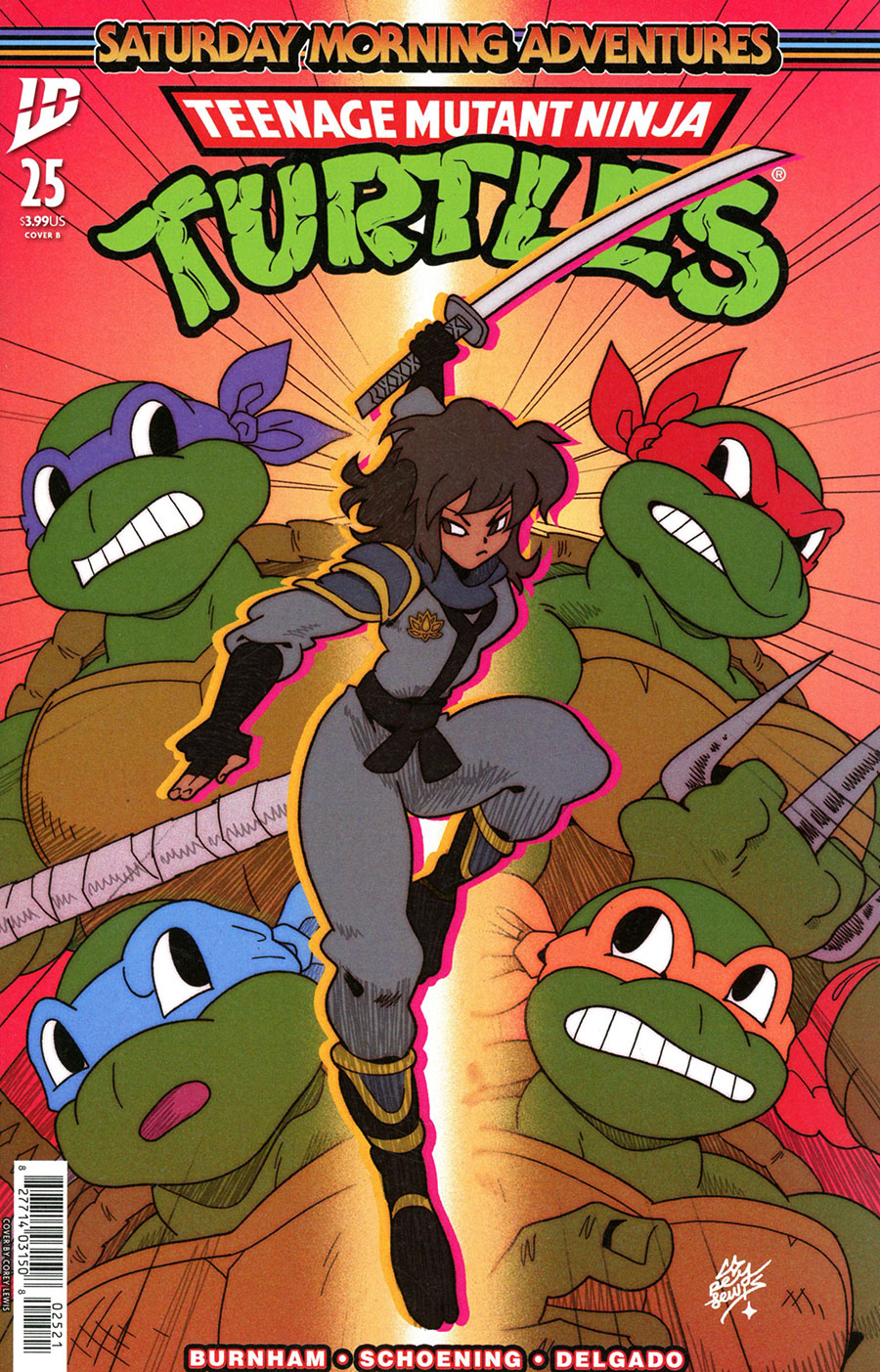 Teenage Mutant Ninja Turtles Saturday Morning Adventures Continued #25 Cover B Variant Corey Lewis Cover