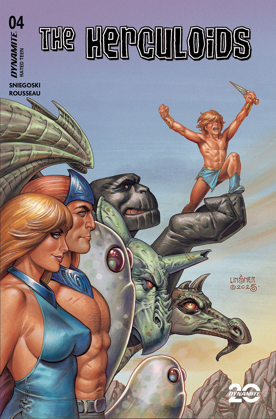 Herculoids #4 Cover B Variant Joseph Michael Linsner Cover
