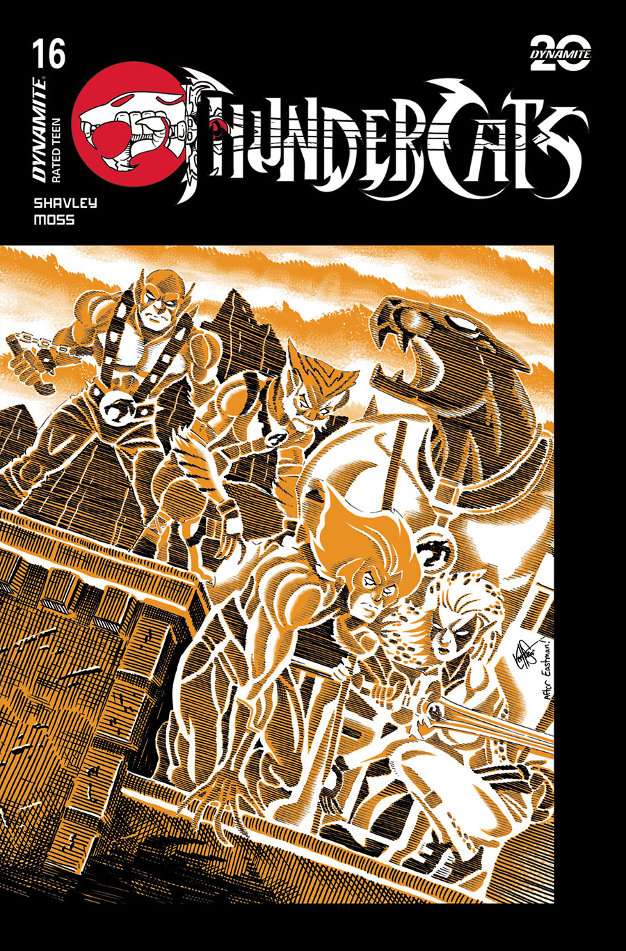 Thundercats Vol 3 #16 Cover G Variant Ken Haeser TMNT Homage Cover